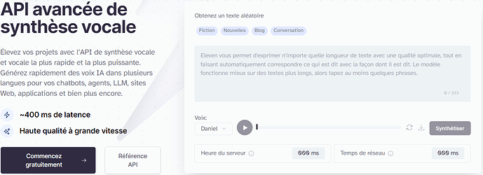 Connecter vos projets à ElevenLabs avec la clé API
