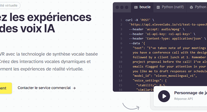 ElevenLabs et la réalité virtuelle