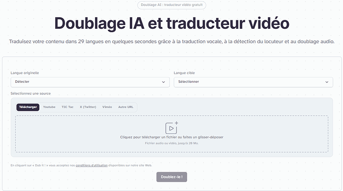 Voix off - La fonction Doublage IA et traducteur vidéo d'Eleven Labs