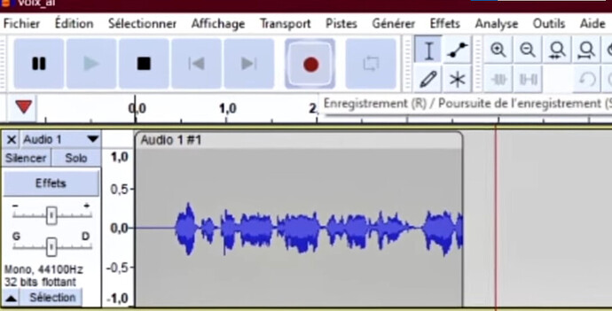 Comment générer une voix IA Gratuitement: Enregistrez Votre Voix avec Audacity